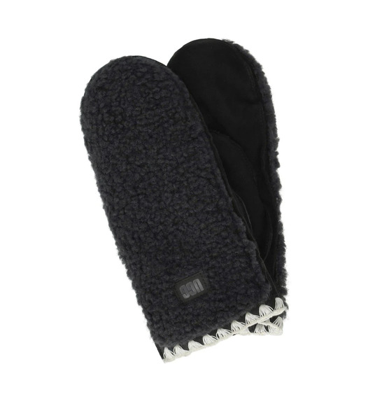  Ugg Fluff Black Mittens 