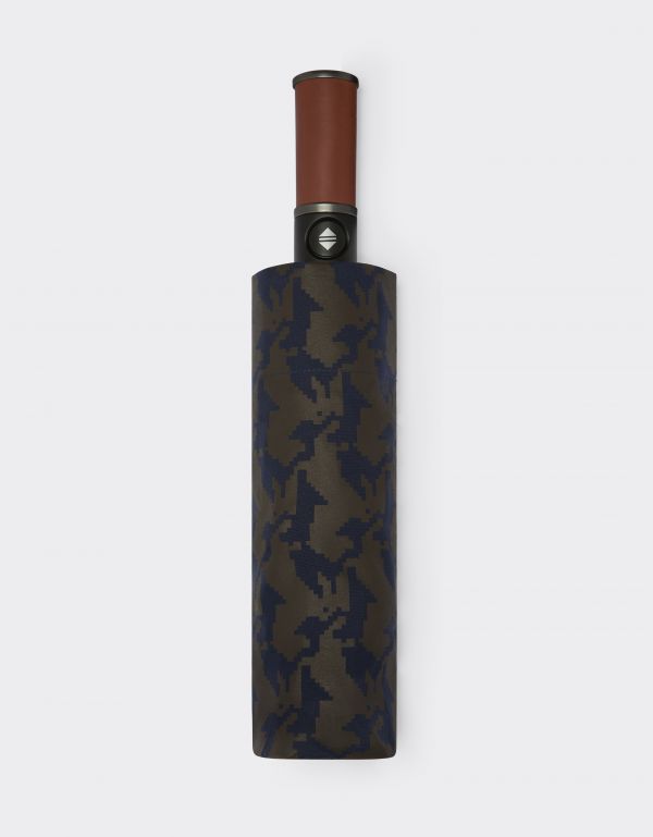  Ferrari Automatic Umbrella With Cavallino Pixel Motif -  Umbrellas Navy Os 