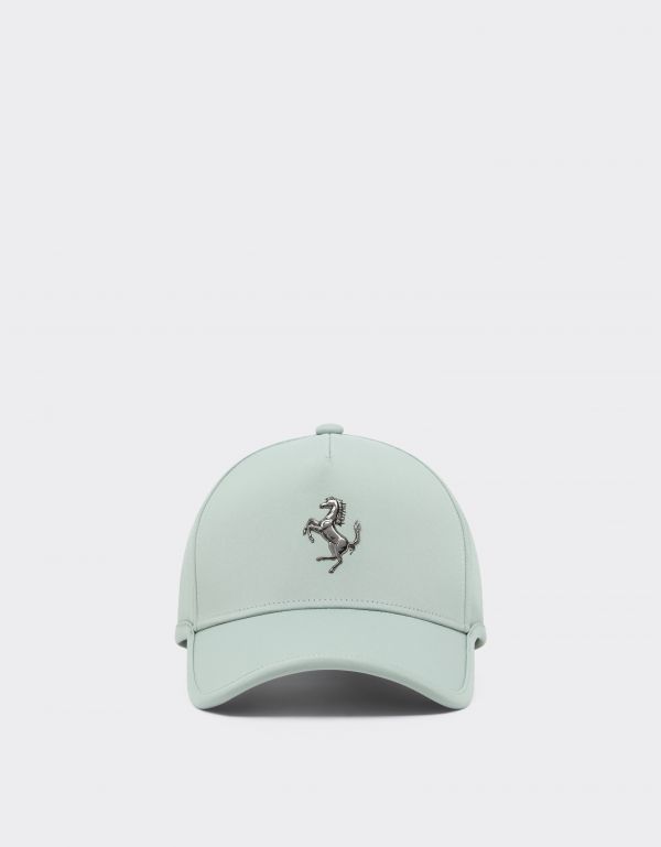  Ferrari Baseball Cap With Metal Prancing Horse -  Hats Granite Green Os 