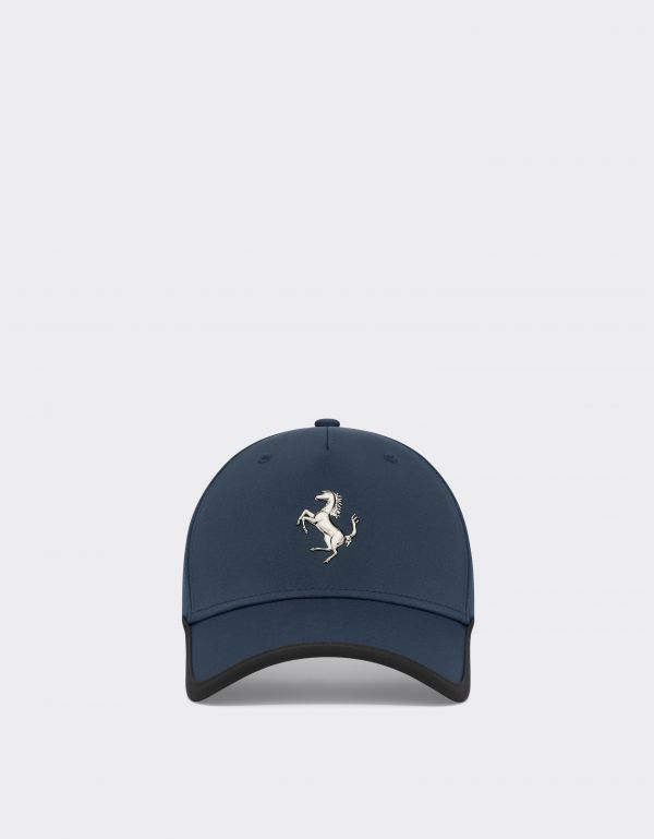  Ferrari Baseball Cap With Metal Prancing Horse -  Hats Navy Os 
