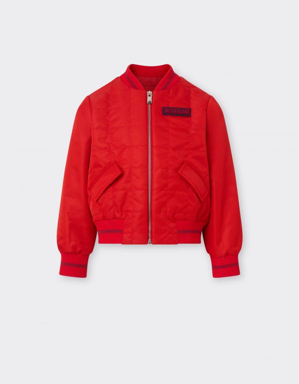 Ferrari Bomber Jacket In Technical Fabric -  Jackets And Sweatshirts Racing Red 4y 