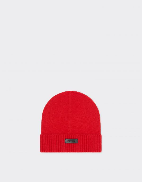  Ferrari Cashmere Beanie -  Hats Rosso Dino Os 