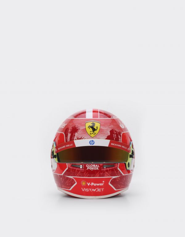  Ferrari Charles Leclerc Las Vegas 2024 Special Edition Mini Helmet In 1:2 Scale -  Helmets Multicolour Os 