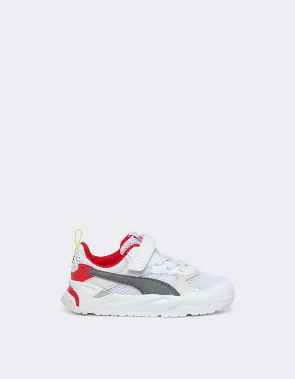  Ferrari Children’s Puma For Scuderia Ferrari Trinity Trainers -  Puma Shoes Optical White 11,5c 