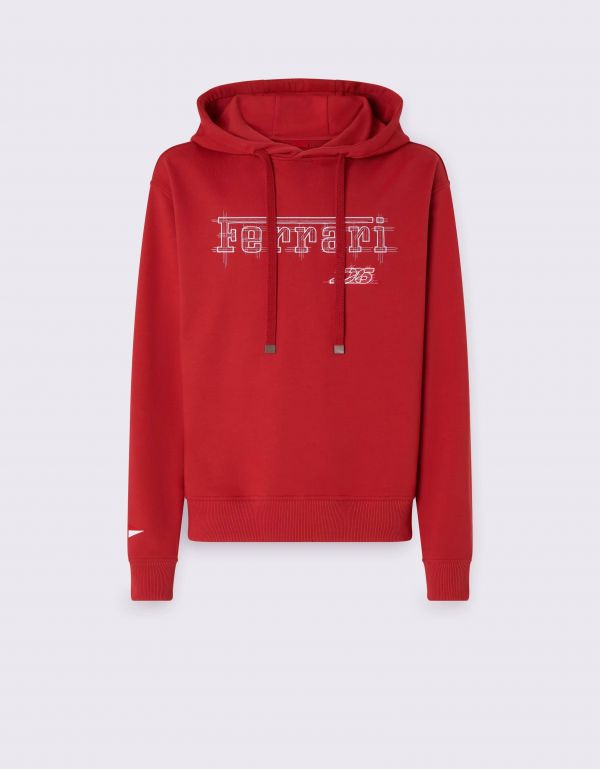  Ferrari Ferrari Cotton Sweatshirt For The 2026 Monaco Grand Prix - Male Sweaters & Knitwear Rosso Magma Xs 