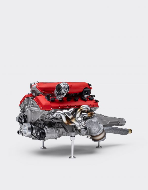  Ferrari Ferrari 12-cylinder Engine And Gearbox Model In 1:4 Scale -  Engines Silver Os 