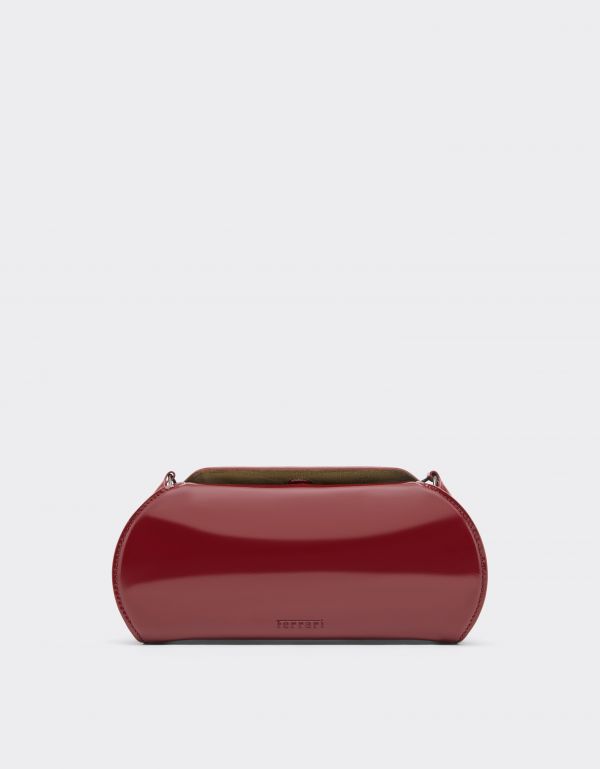  Ferrari Ferrari Dino Leather Wallet With Shoulder Strap - Female View All Cherry Os 