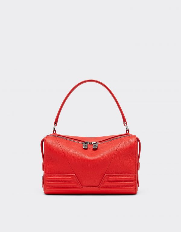 Ferrari Ferrari Gt Soft Micro Bag In Tumbled Leather -  View All Rosso Dino Os 