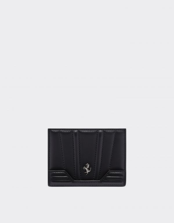  Ferrari Leather Card Holder - Female Polos Nero Os 