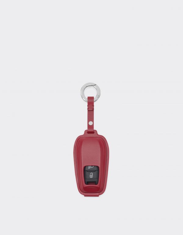  Ferrari Leather Key Ring With Ferrari Logo - Male Keychains Maison Red Os 