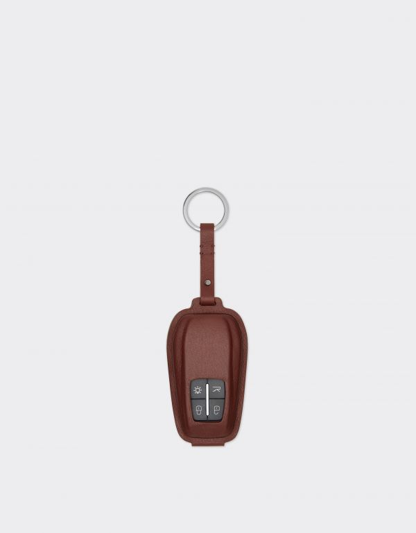  Ferrari Ferrari Leather Keychain - Male Keychains Espresso Os 