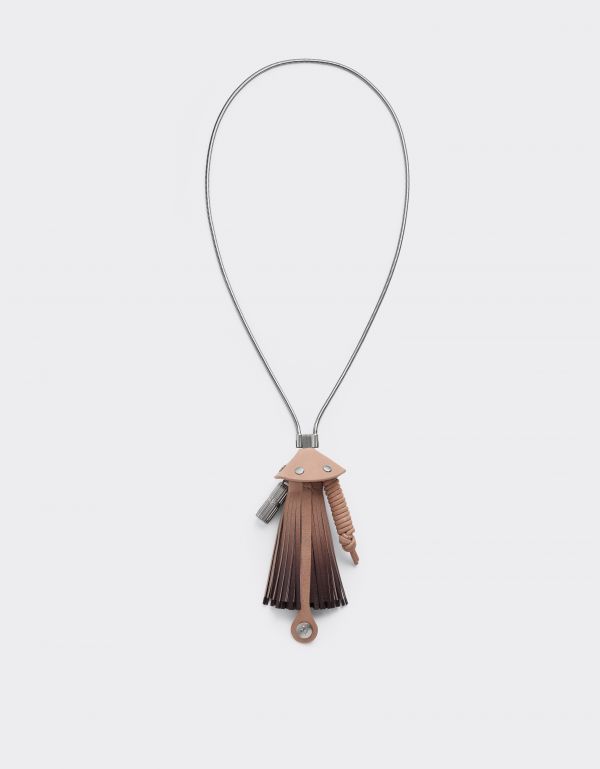 Ferrari Metal And Shaded Leather Necklace -  Necklaces Cipria Os 