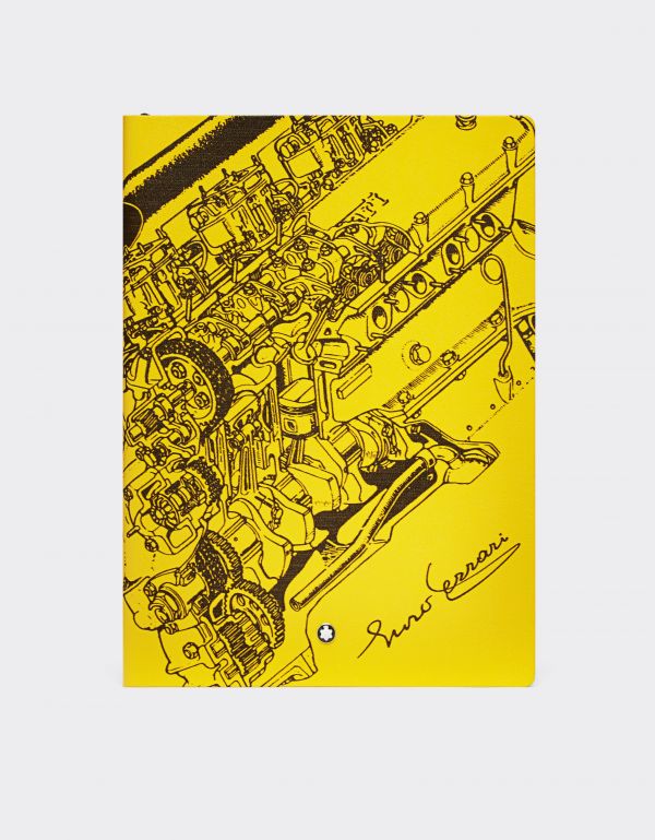  Ferrari Montblanc Great Characters Enzo Ferrari Special Edition Giallo Modena Notepad #146 -  Montblanc For Ferrari Yellow Os 