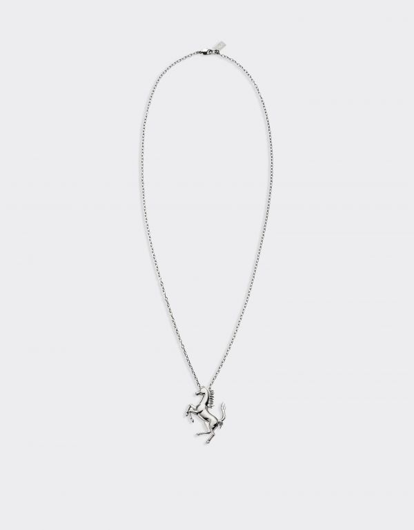  Ferrari Necklace With Prancing Horse -  Necklaces Charcoal Os 