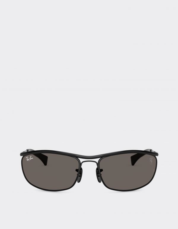  Ferrari Ray-ban For Scuderia Ferrari Rb3819m In Black Metal With Dark Grey Lenses -  Sunglasses Nero Os 