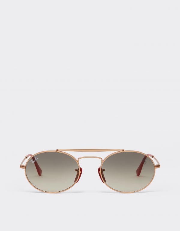  Ferrari Ray-ban For Scuderia Ferrari Rb3775m In Rose Gold Metal With Light Grey Gradient Lenses -  Sunglasses Silver Os 