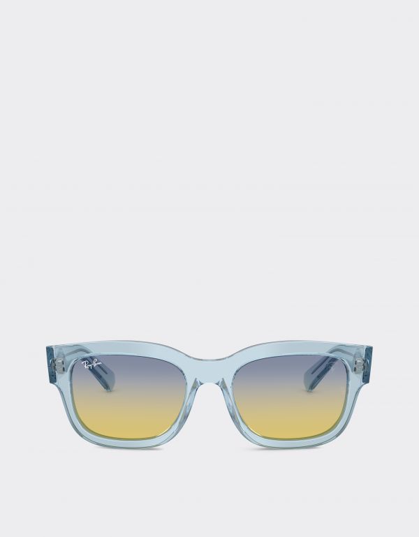  Ferrari Ray-ban For Scuderia Ferrari Rb2228m In Transparent Blue Acetate With Yellow/light Blue Gradient Lenses Special Edition -  Sunglasses Azzurro Os 