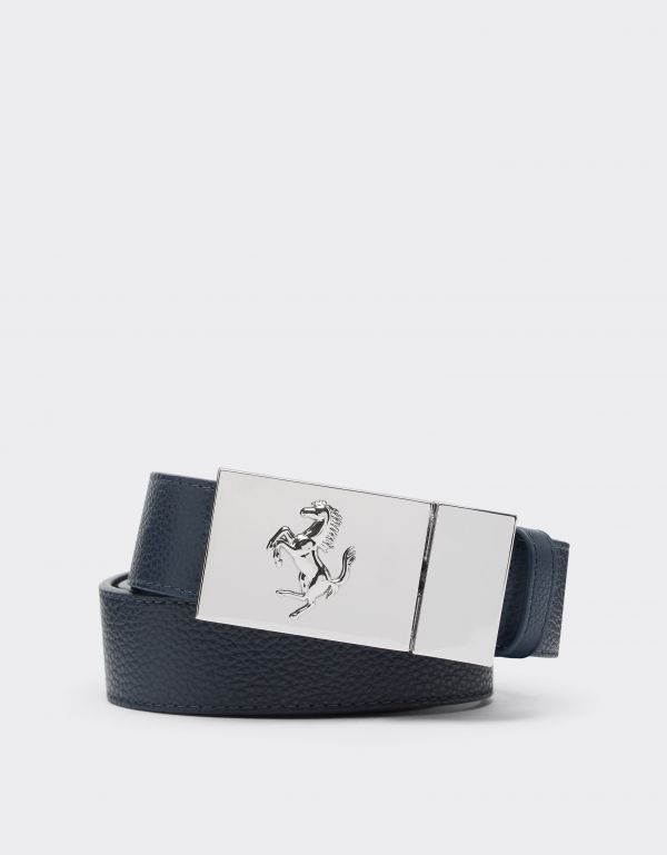  Ferrari Reversible Leather Belt - Male Jackets & Outerwear Ultramarine 110 