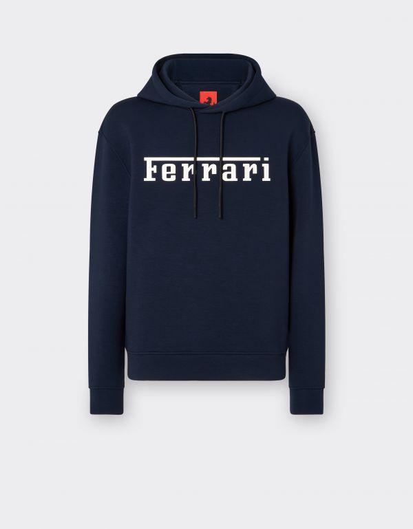  Ferrari Scuba Sweatshirt With Ferrari Logo -  Sweaters & Knitwear Navy Xl 