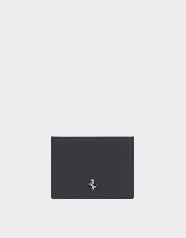  Ferrari Second Life Leather Card Holder -  Wallets Black Os 