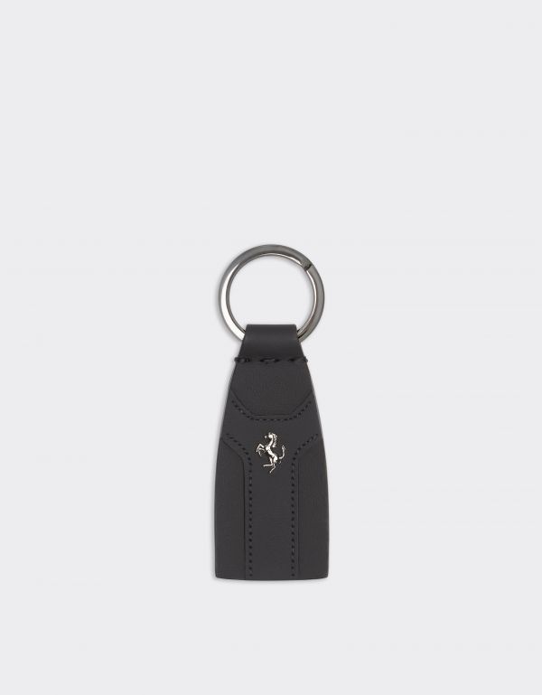  Ferrari Second Life Leather Keychain -  Keychains Black Os 