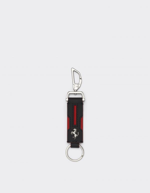  Ferrari Second Life Leather Keyring -  Wallets And Small Leather Goods Black Os 