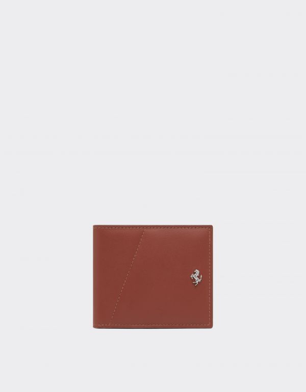  Ferrari Smooth Leather Bifold Wallet - Male Wallets Hide Os 