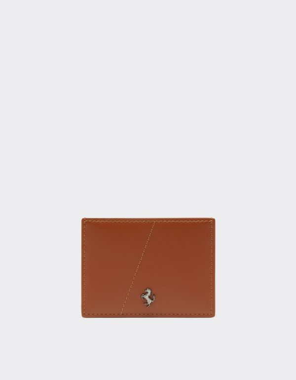  Ferrari Smooth Leather Card Holder -  Wallets Hide Os 