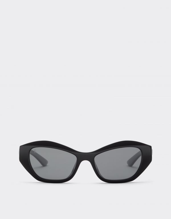  Ferrari Ferrari Sunglasses In Glossy Blackacetate With Black Polarized Lenses - Female Sunglasses Nero Os 