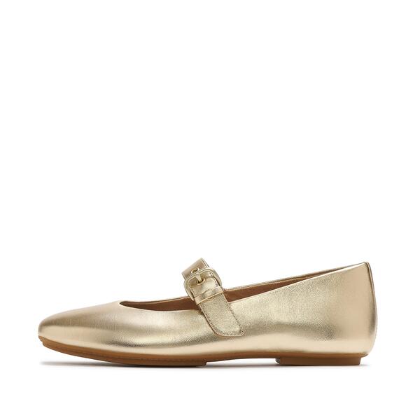  Delicato Metallic Leather Mary Janes 