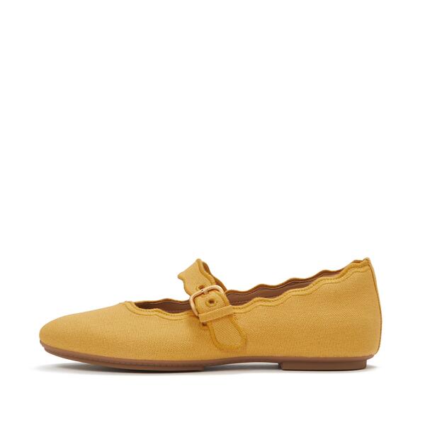  Delicato Wave Edge Canvas Mary Janes 