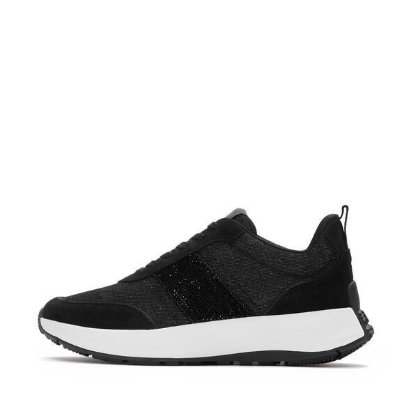  F Mode Flow Crystal Denim/suede Trainers 