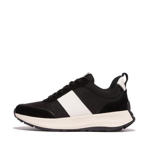  F Mode Flow Fabric/suede/leather Flatform Trainers 