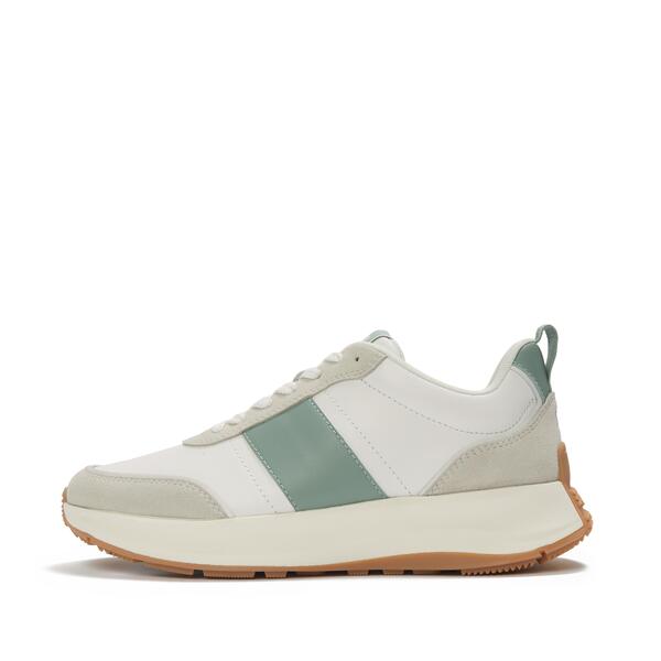  F Mode Flow Leather/suede Trainers 