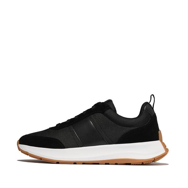  F Mode Flow Mens Suede Mix Trainers 