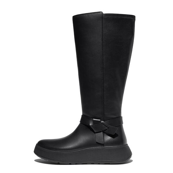  F Mode Folded Knot Flatform Tall Stretch Boots 