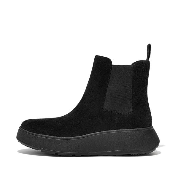  F Mode Suede Flatform Chelsea Boots 