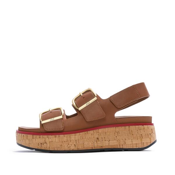  Gen Ff Max Buckle Leather/cork Back Strap Sandals 