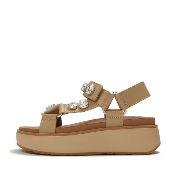  Gen Ff Max Ultra Jewel Leather Back Strap Sandals 