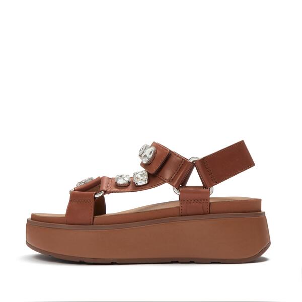  Gen Ff Max Ultra Jewel Leather Back Strap Sandals 