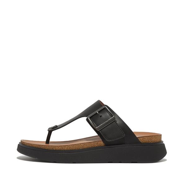  Gen Ff Mens Buckle Leather Toe Post Sandals 