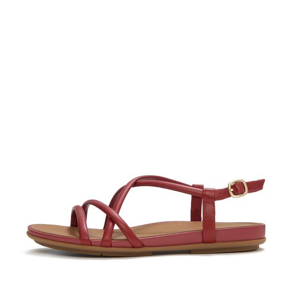  Gracie Leather Strappy Back Strap Sandals 