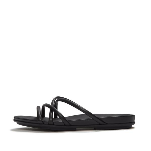  Gracie Leather Strappy Slides 