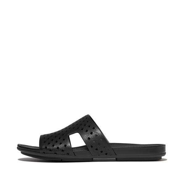  Gracie Perf Leather H Bar Slides 