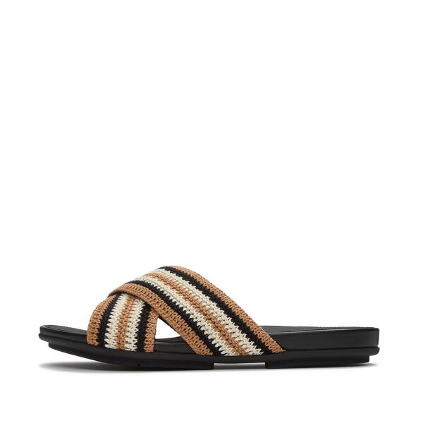  Gracie Stripe Webbing Cross Slides 