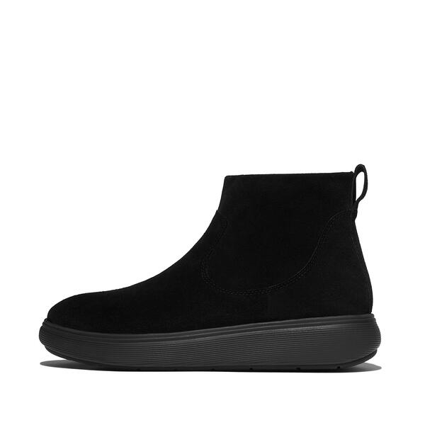 Iq Comff Suede Zip Ankle Boots 