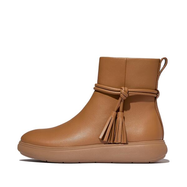  Iq Comff Tassel Leather Short Boots 