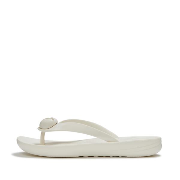 Iqushion Glossy Button Flip Flops 