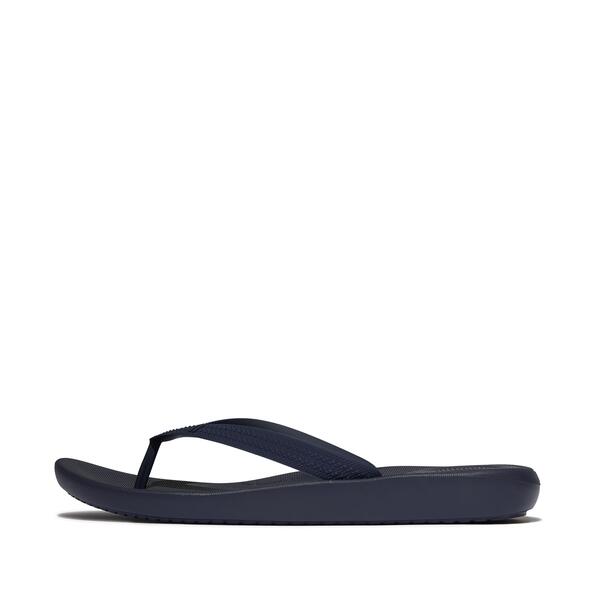  Iqushion Mens Textured Strap Flip Flops 