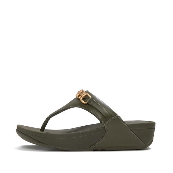  Lulu Leather Toe Post Sandals 